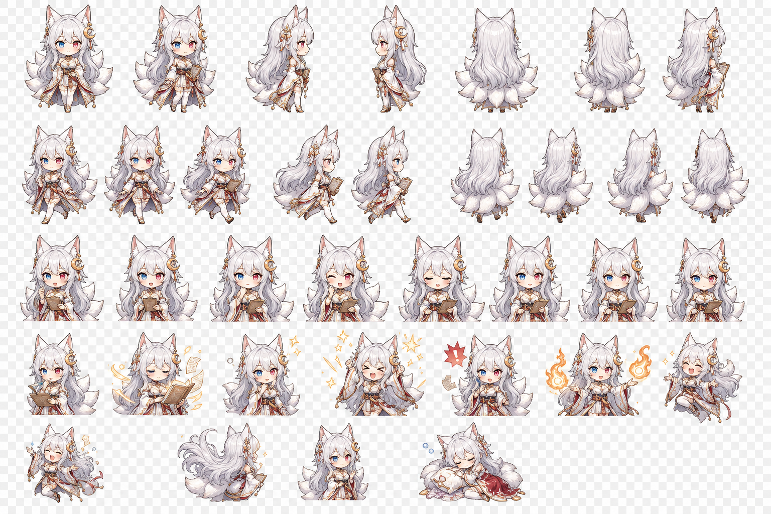 Guild Muse Nel RPG animation sprite sheet