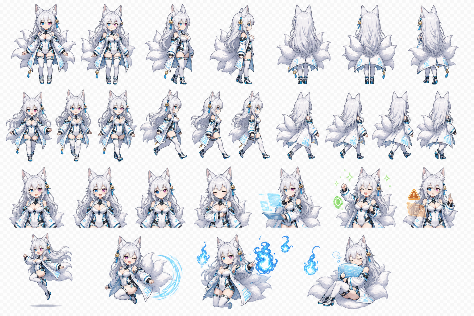 Sysadmin Nel RPG animation sprite sheet