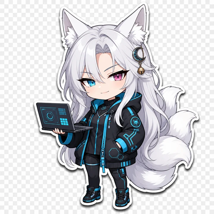 Starter Sysadmin chibi Nel sticker concept